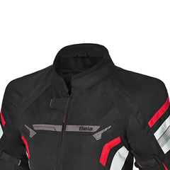 BELA HIGHLAND GIACCA DONNA MOTO NERO ROSSO 