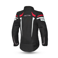 BELA HIGHLAND GIACCA DONNA MOTO NERO ROSSO 