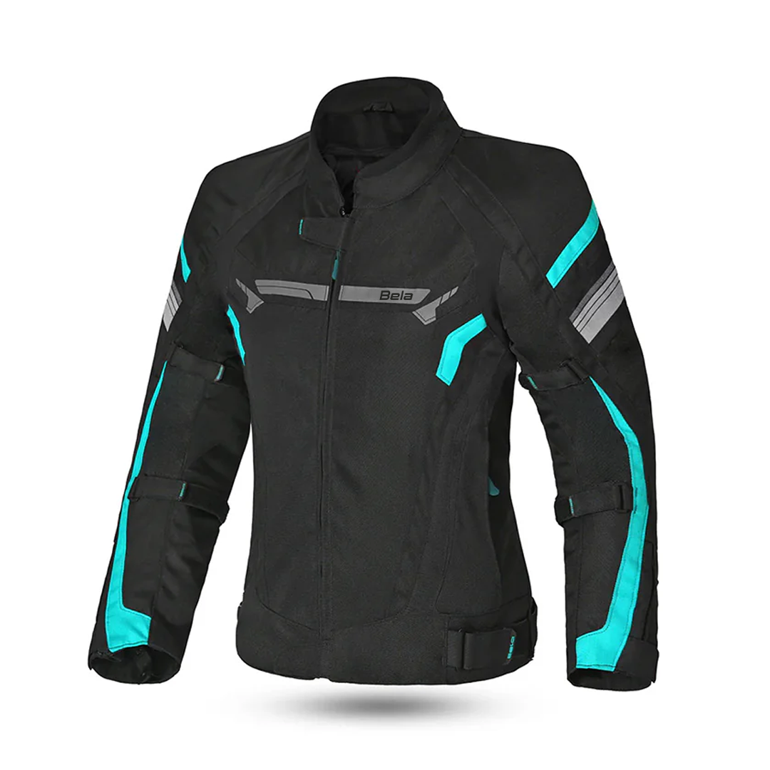 BELA HIGHLAND GIACCA DONNA MOTO TURCHESE NERO 