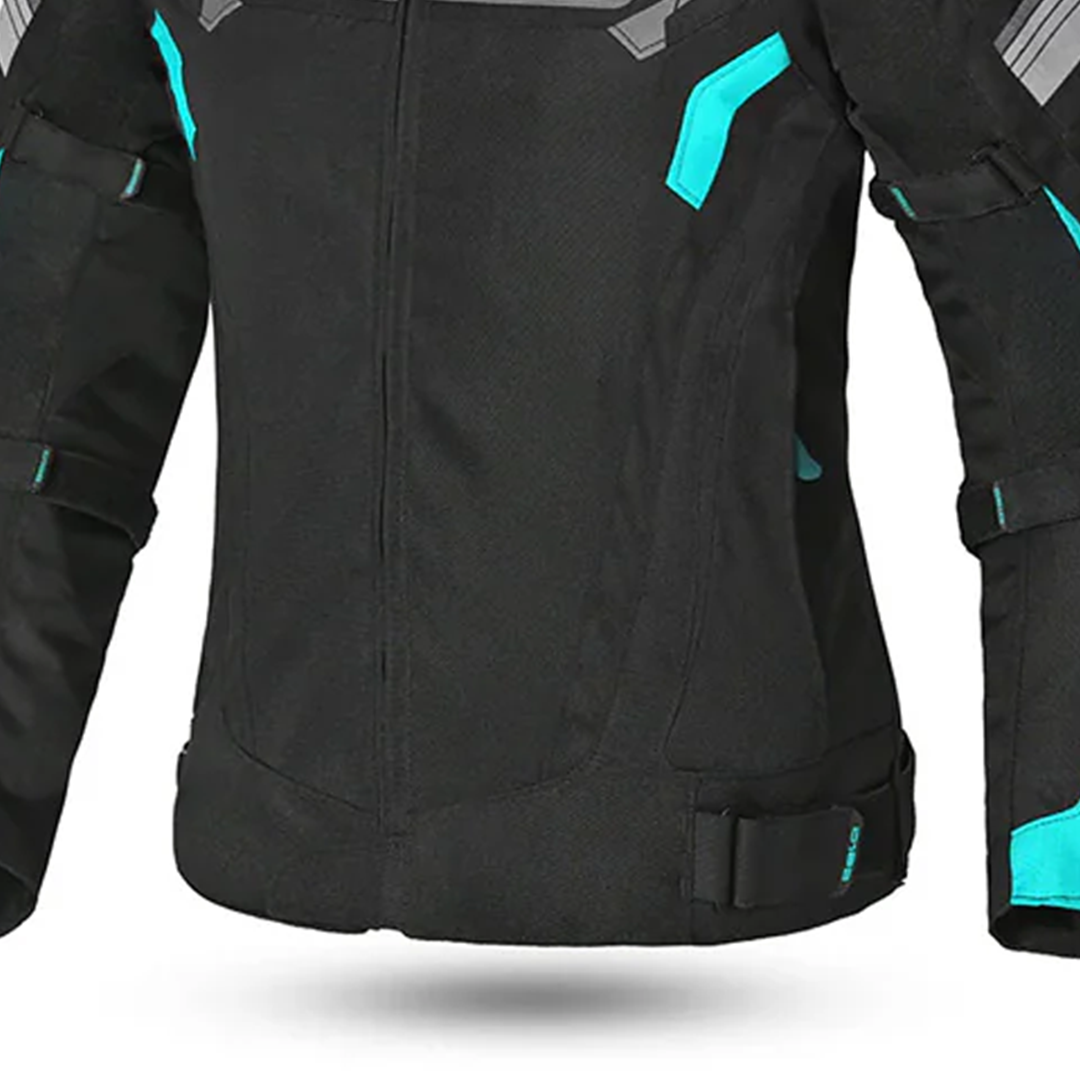 BELA HIGHLAND GIACCA DONNA MOTO TURCHESE NERO 