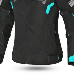 BELA HIGHLAND GIACCA DONNA MOTO TURCHESE NERO 
