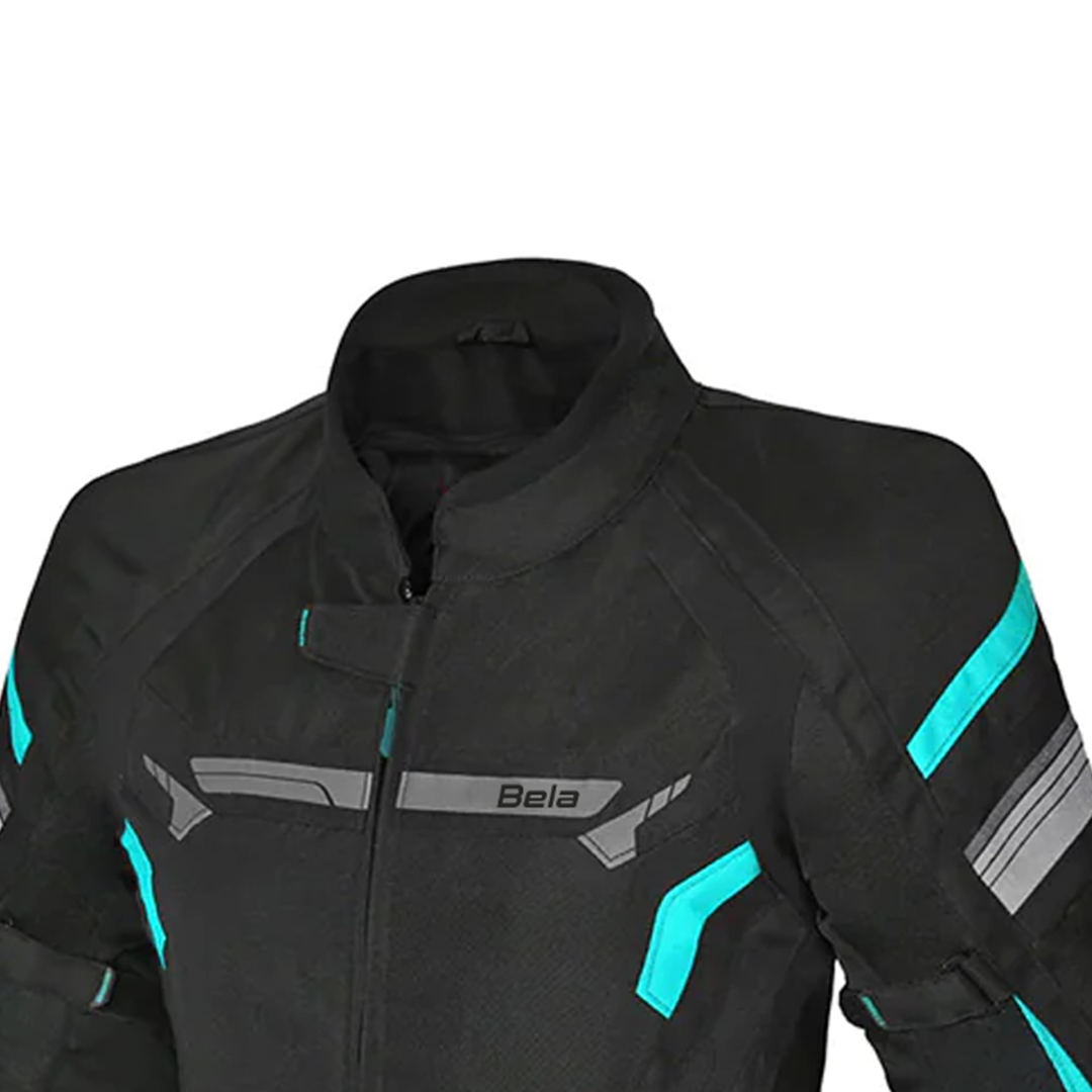 BELA HIGHLAND GIACCA DONNA MOTO TURCHESE NERO 