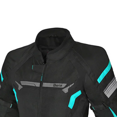 BELA HIGHLAND GIACCA DONNA MOTO TURCHESE NERO 