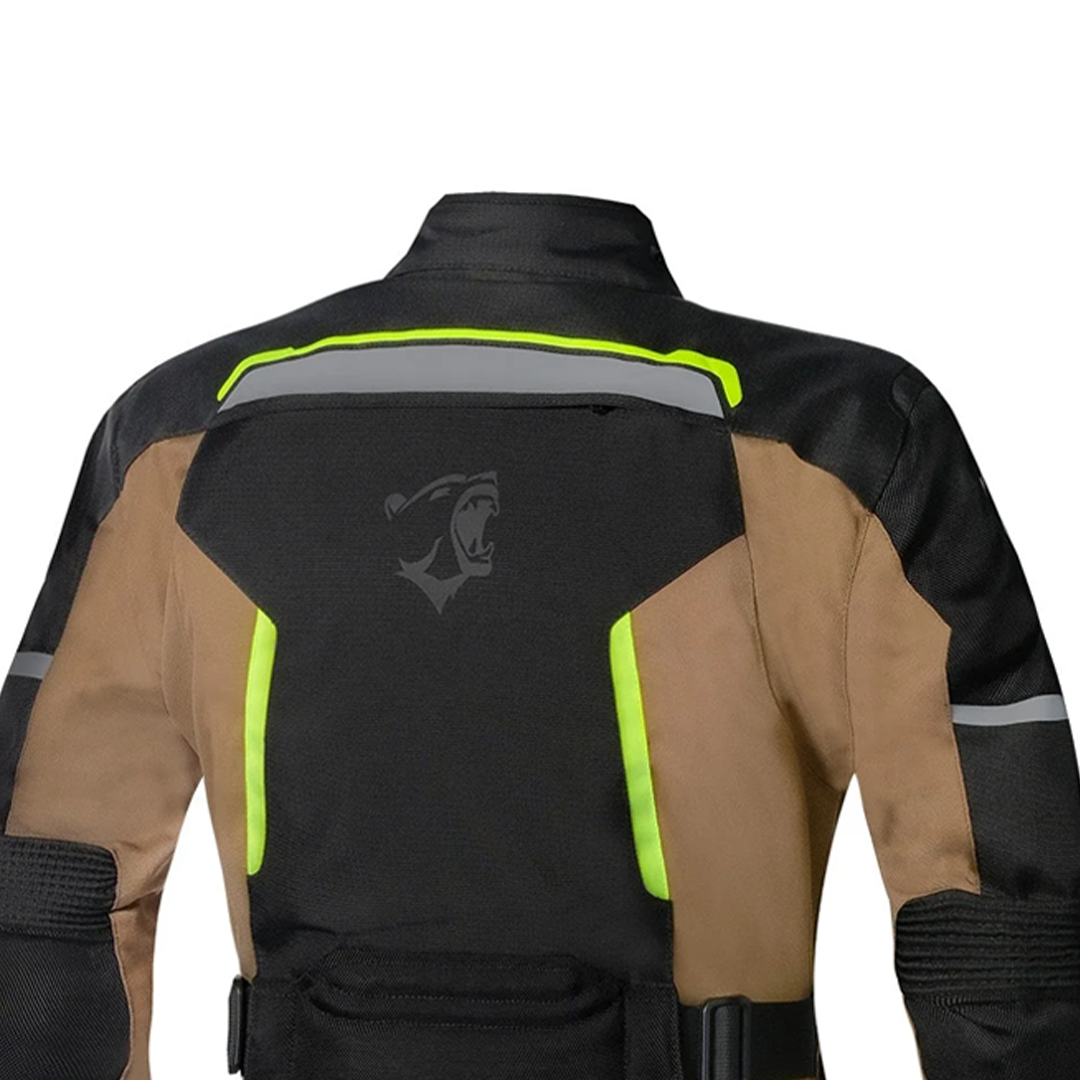 BELA HURRICANE 3 IN 1 GIACCA DONNA MOTO NERO SABBIA GIALLO FLUO 