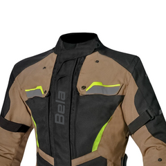 BELA HURRICANE 3 IN 1 GIACCA DONNA MOTO NERO SABBIA GIALLO FLUO 