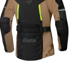 BELA HURRICANE 3 IN 1 GIACCA DONNA MOTO NERO SABBIA GIALLO FLUO 