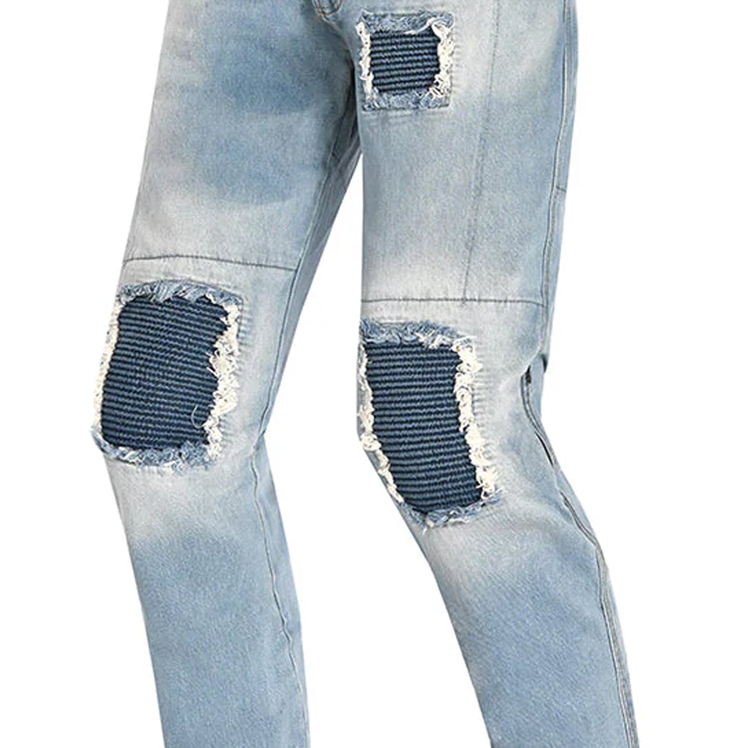BELA JOHN PANTALONI UOMO JEANS CHIARO BLU 