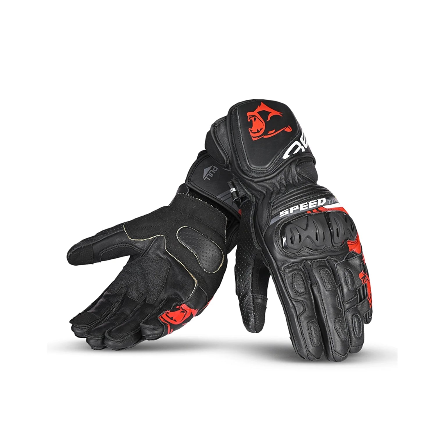 BELA LEMOX GUANTI CORSA NERO ROSSO 