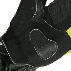 BELA LEMOX GUANTI DI MOTO CORSA UOMO NERO BIANCO GIALLO 