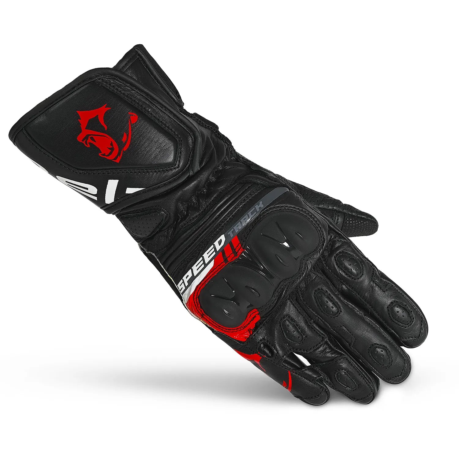 BELA LEMOX GUANTI DI MOTO CORSA UOMO NERO ROSSO 