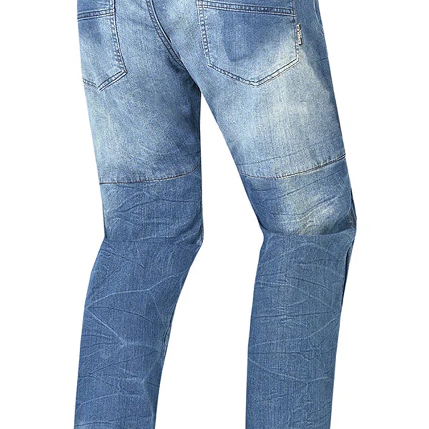BELA PISTON 32L JEANS DI MOTO UOMO BLU SPRAY 