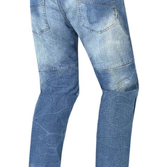 BELA PISTON 32L JEANS DI MOTO UOMO BLU SPRAY 