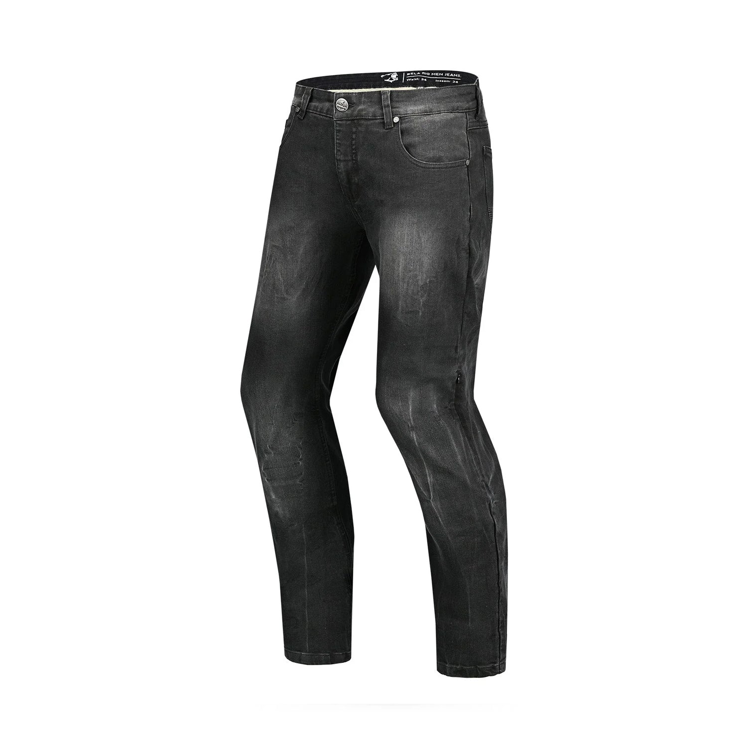 BELA RIO TIE & DYE PANTALONI UOMO JEANS 32L NERO 