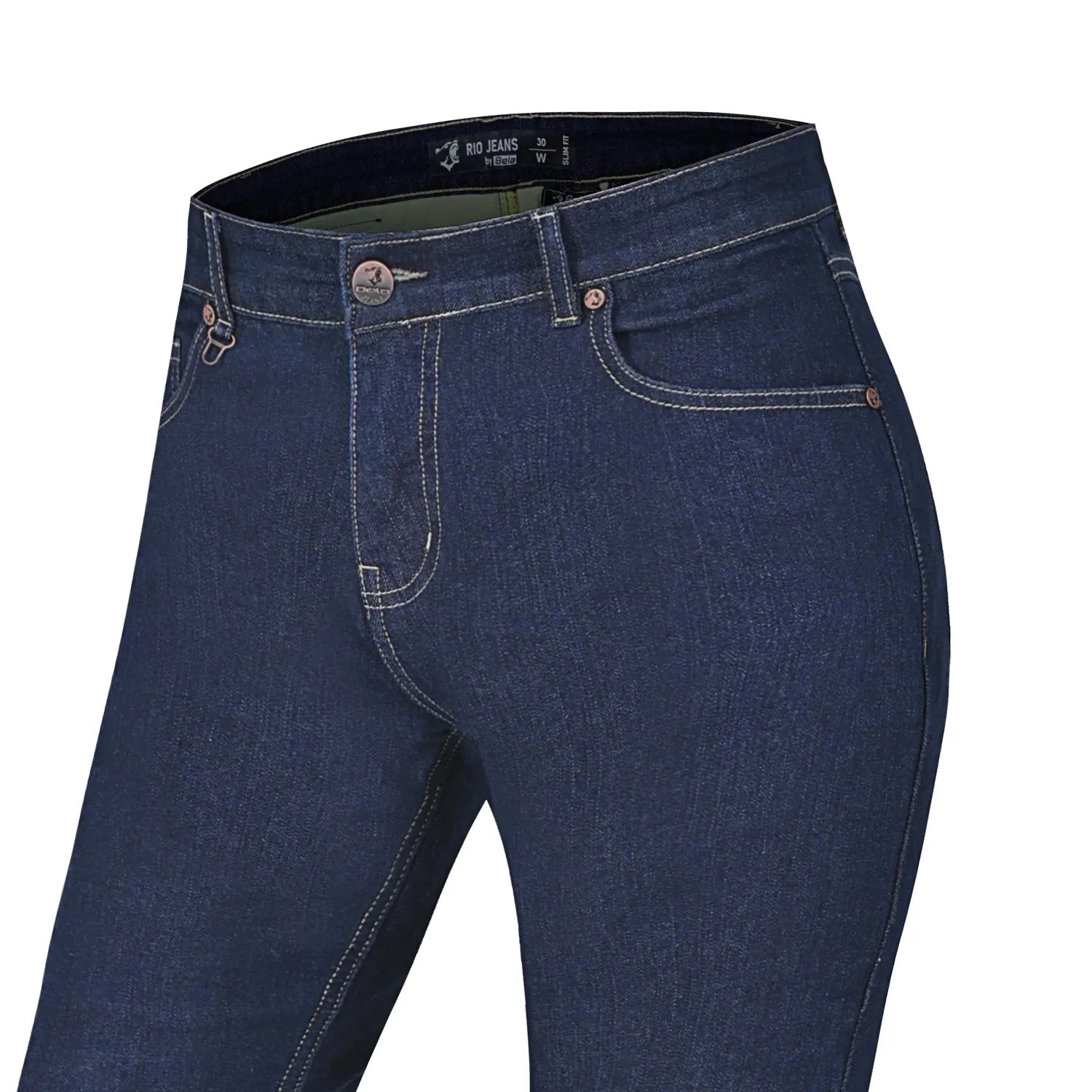 BELA RIO PANTALON MUJER INDIGO AZUL 