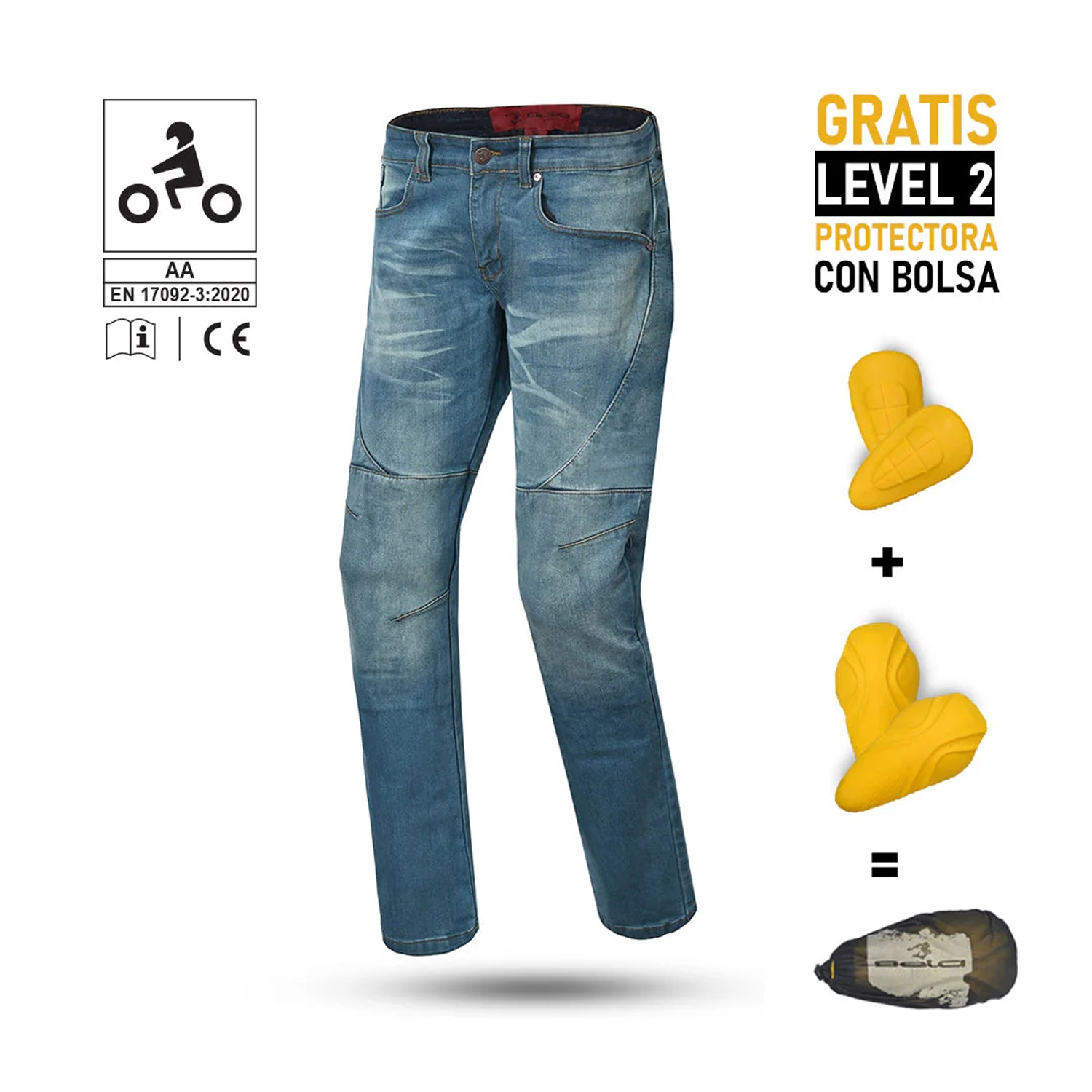 BELA ROCKER JEANS DI MOTO UOMO BLU 