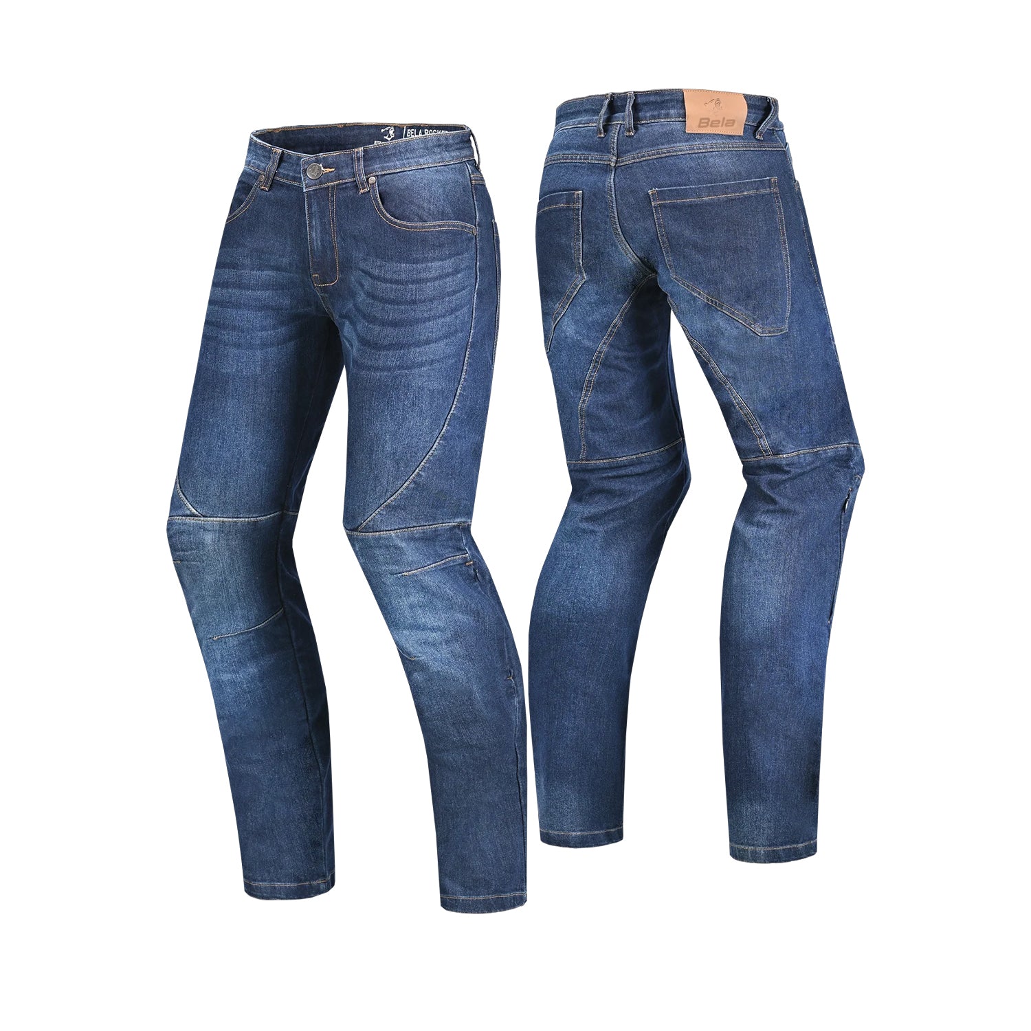 BELA ROCKER PANTALONI UOMO JEANS 34L BLU SPRAY BLU SPRAY 