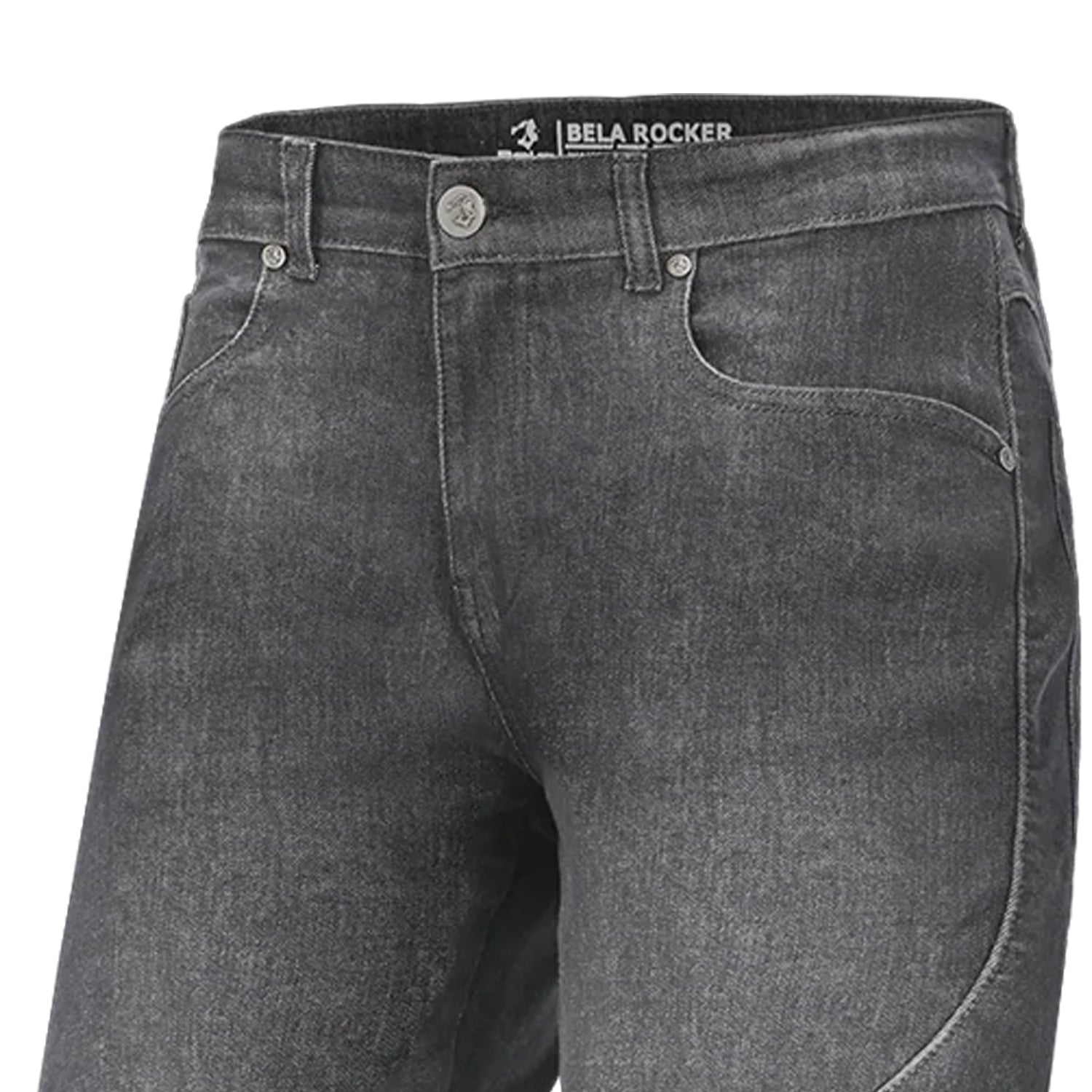 BELA ROCKER PANTALONI UOMO JEANS SPRUZZO 32L GRIGIO 