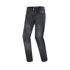 BELA ROCKER PANTALONI UOMO JEANS 34L NERO SPRAY 