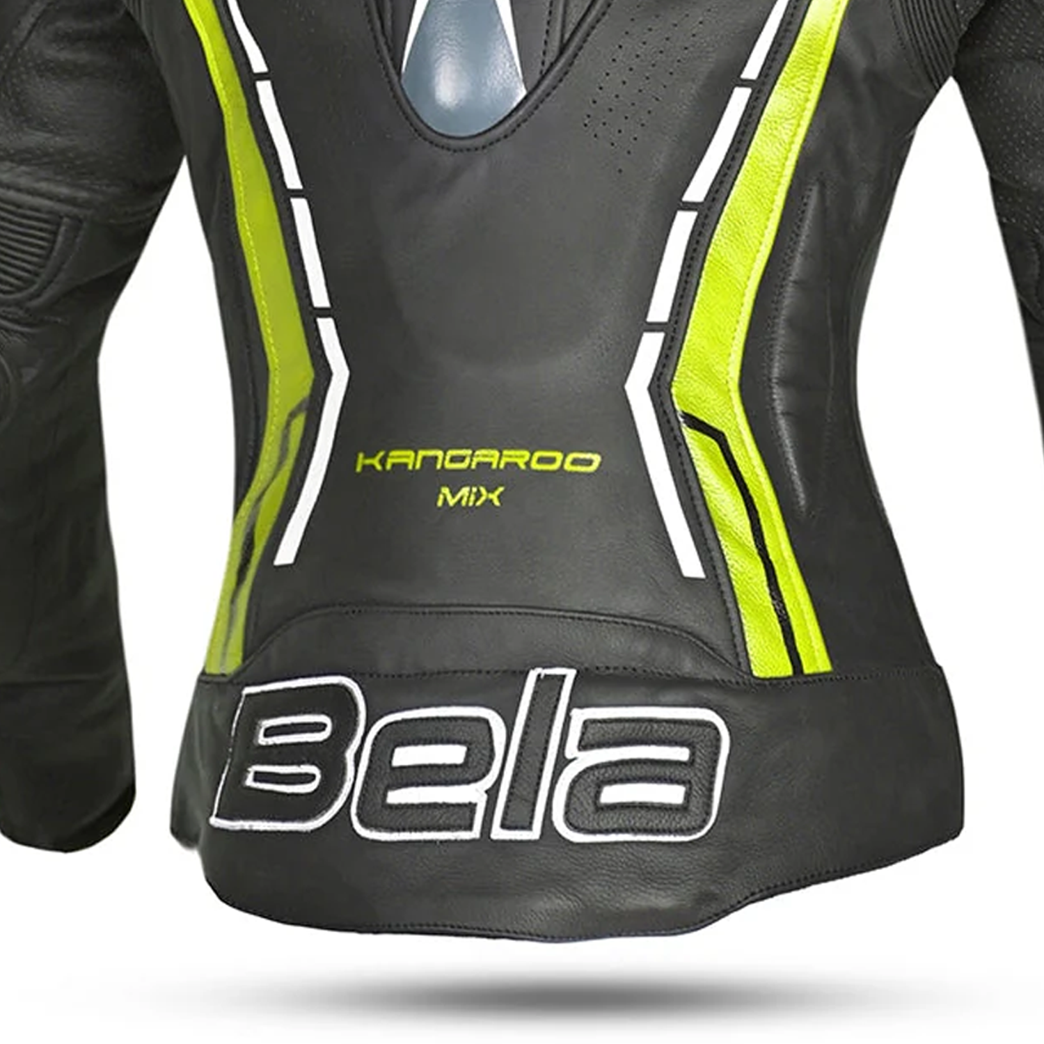 BELA ROCKET GIACCA DONNA (PELLE CANGURO MIX) NERO GIALLO 