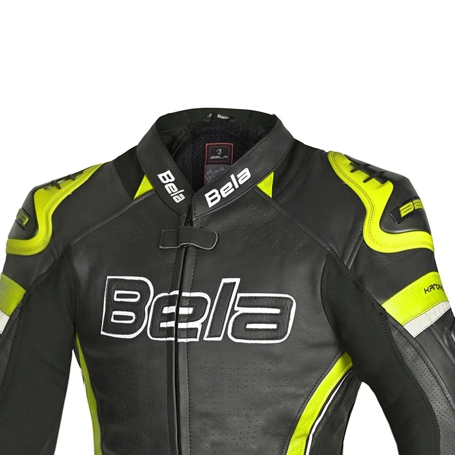 BELA ROCKET GIACCA DONNA (PELLE CANGURO MIX) NERO GIALLO 
