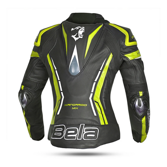 BELA ROCKET GIACCA DONNA (PELLE CANGURO MIX) NERO GIALLO – Yamoto.it