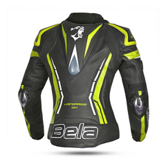BELA ROCKET GIACCA DONNA (PELLE CANGURO MIX) NERO GIALLO 
