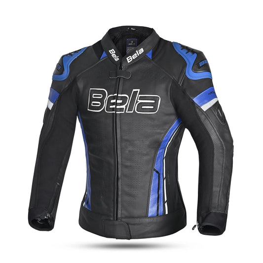 BELA ROCKET GIACCA DONNA (PELLE CANGURO MIX) NERO BLU – Yamoto.it