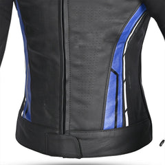 BELA ROCKET GIACCA DONNA (PELLE CANGURO MIX) NERO BLU 
