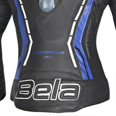 BELA ROCKET GIACCA DONNA (PELLE CANGURO MIX) NERO BLU 