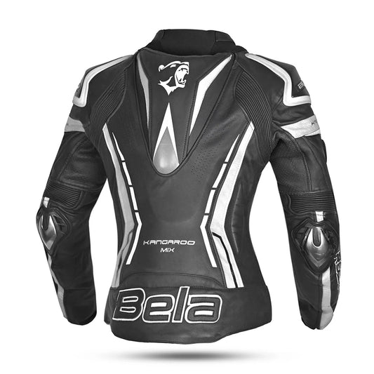 BELA ROCKET GIACCA DONNA (PELLE CANGURO MIX) NERO BIANCO – Yamoto.it