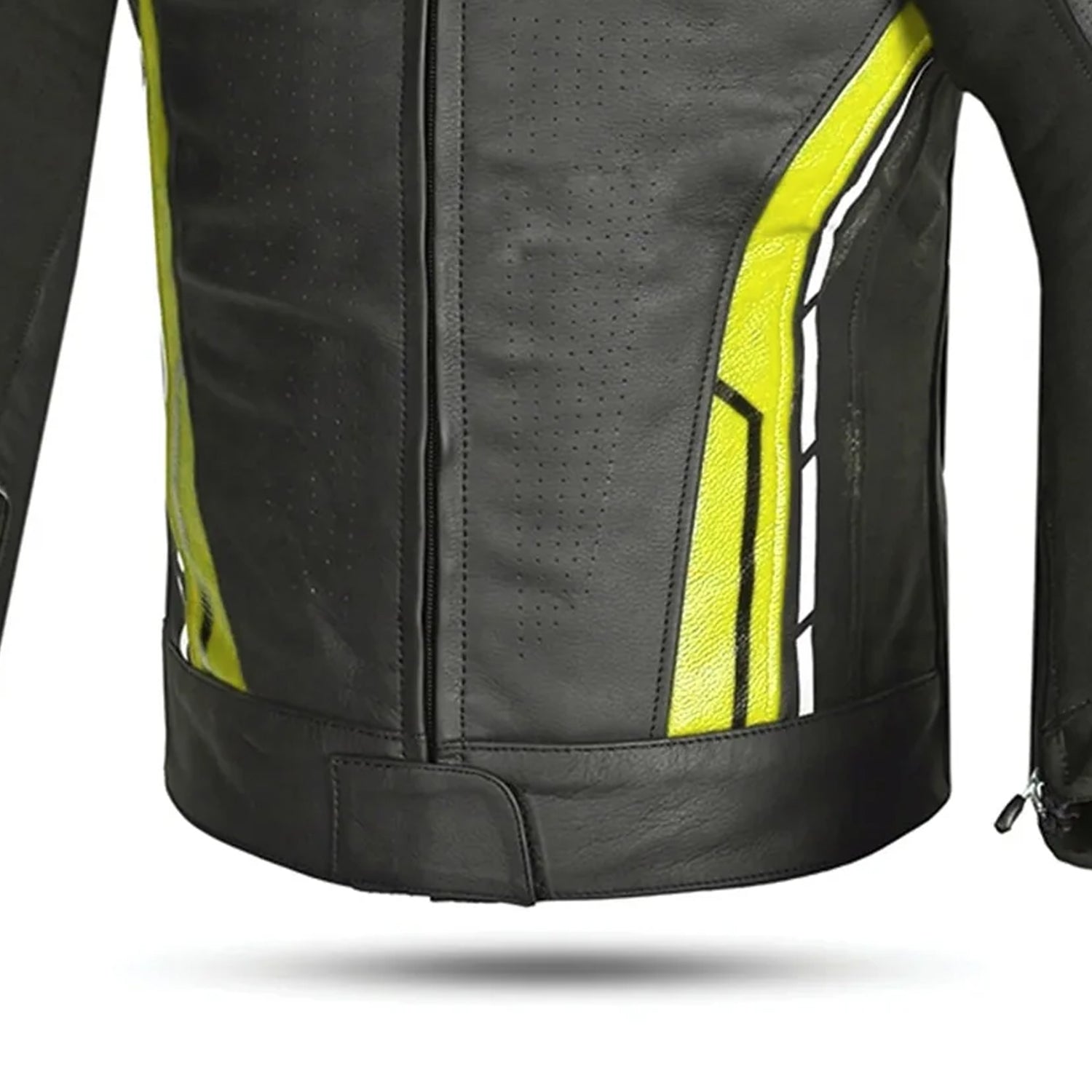 BELA ROCKET GIACCA UOMO MOTO CORSA (PELLE CANGURO MIX) NERO GIALLO 