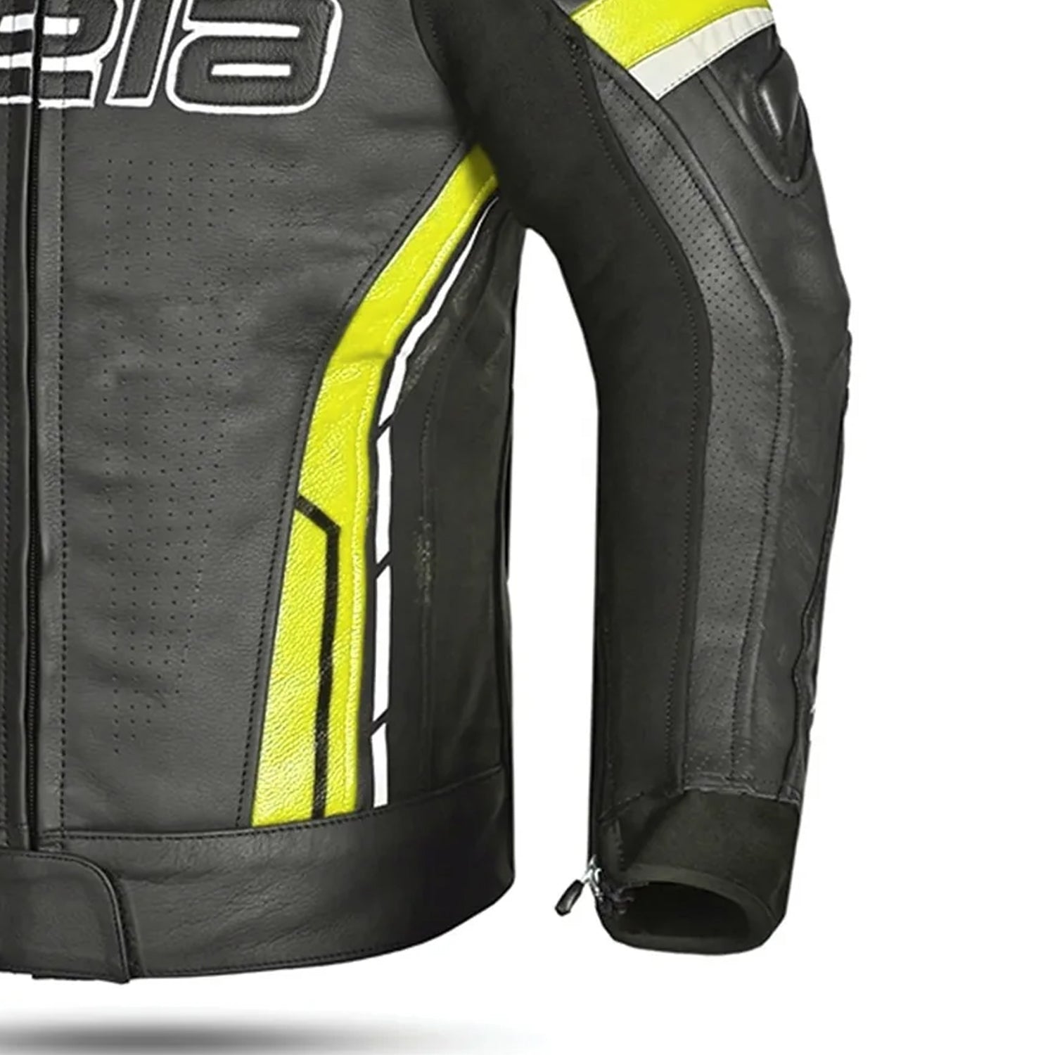 BELA ROCKET GIACCA UOMO MOTO CORSA (PELLE CANGURO MIX) NERO GIALLO 