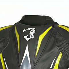 BELA ROCKET GIACCA UOMO MOTO CORSA (PELLE CANGURO MIX) NERO GIALLO 