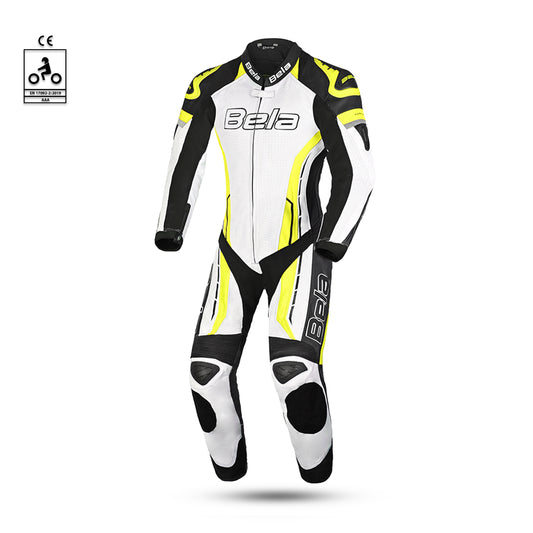 BELA ROCKET MIX KANGROO 1 PC TUTA DI MOTO DONNA BIANCO NERO GIALLO FLOU – Yamoto.it
