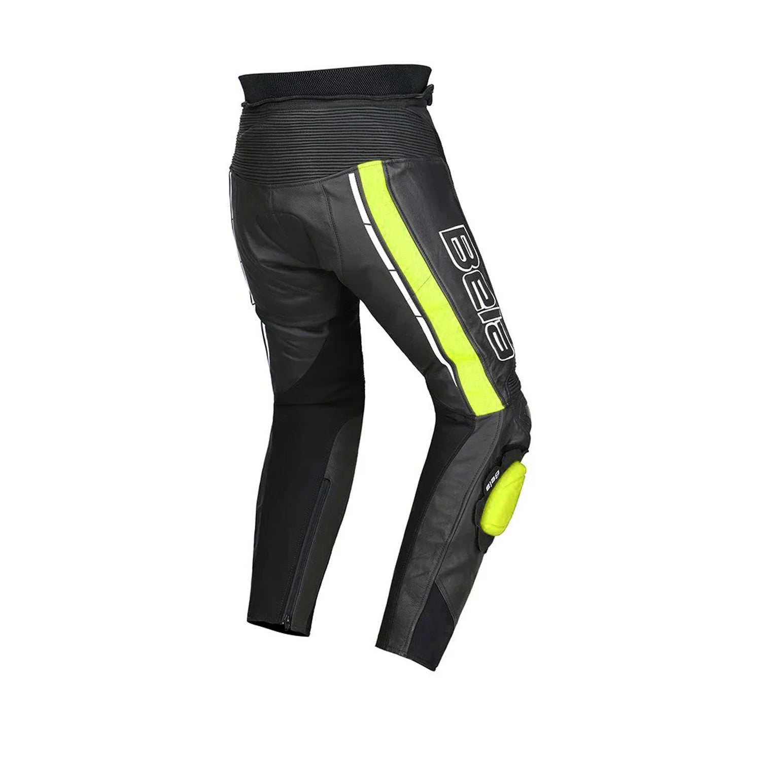 BELA ROCKET PELLE PANTALONI DONNA NERO GIALLO NERO GIALLO 