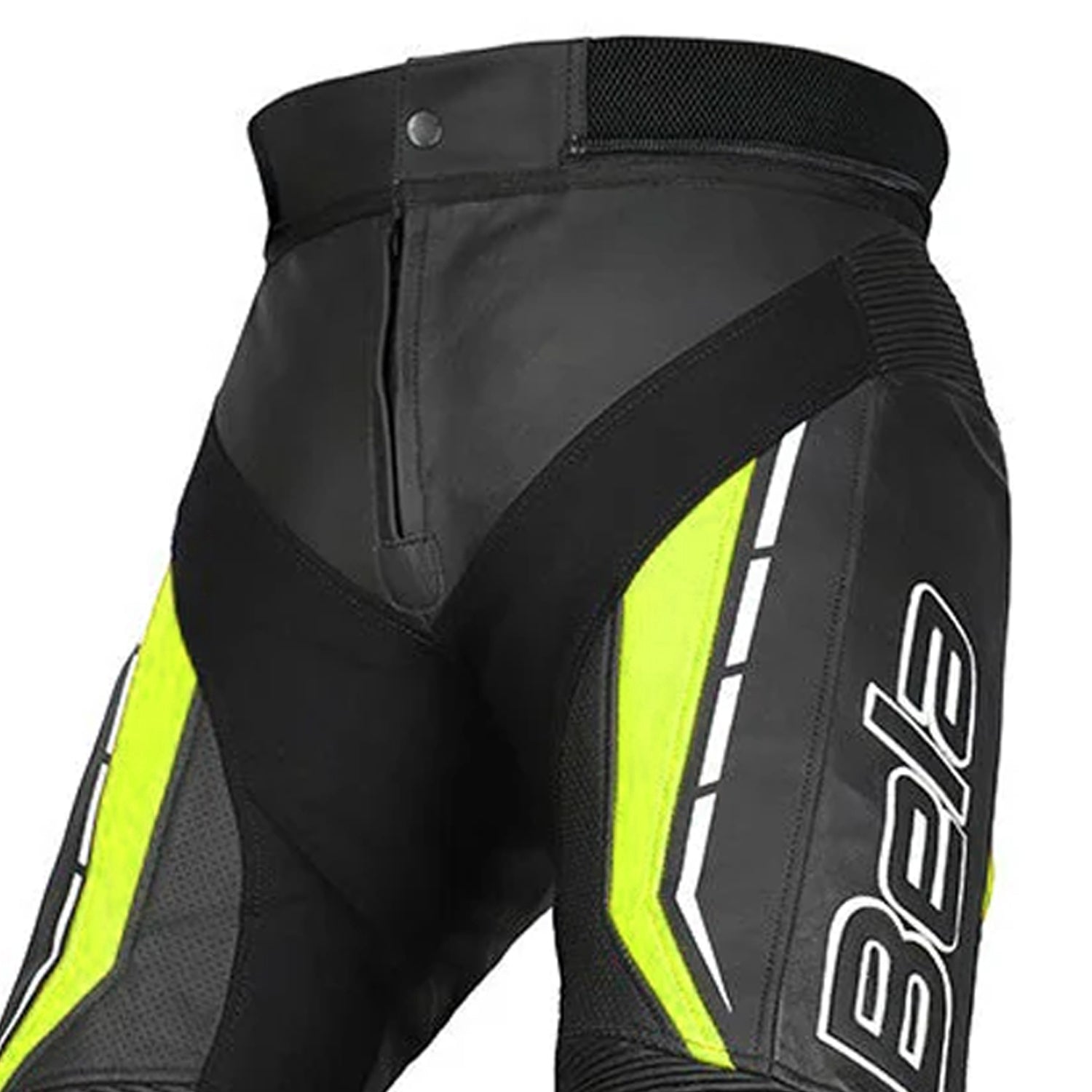 BELA ROCKET PELLE PANTALONI DONNA NERO GIALLO NERO GIALLO 