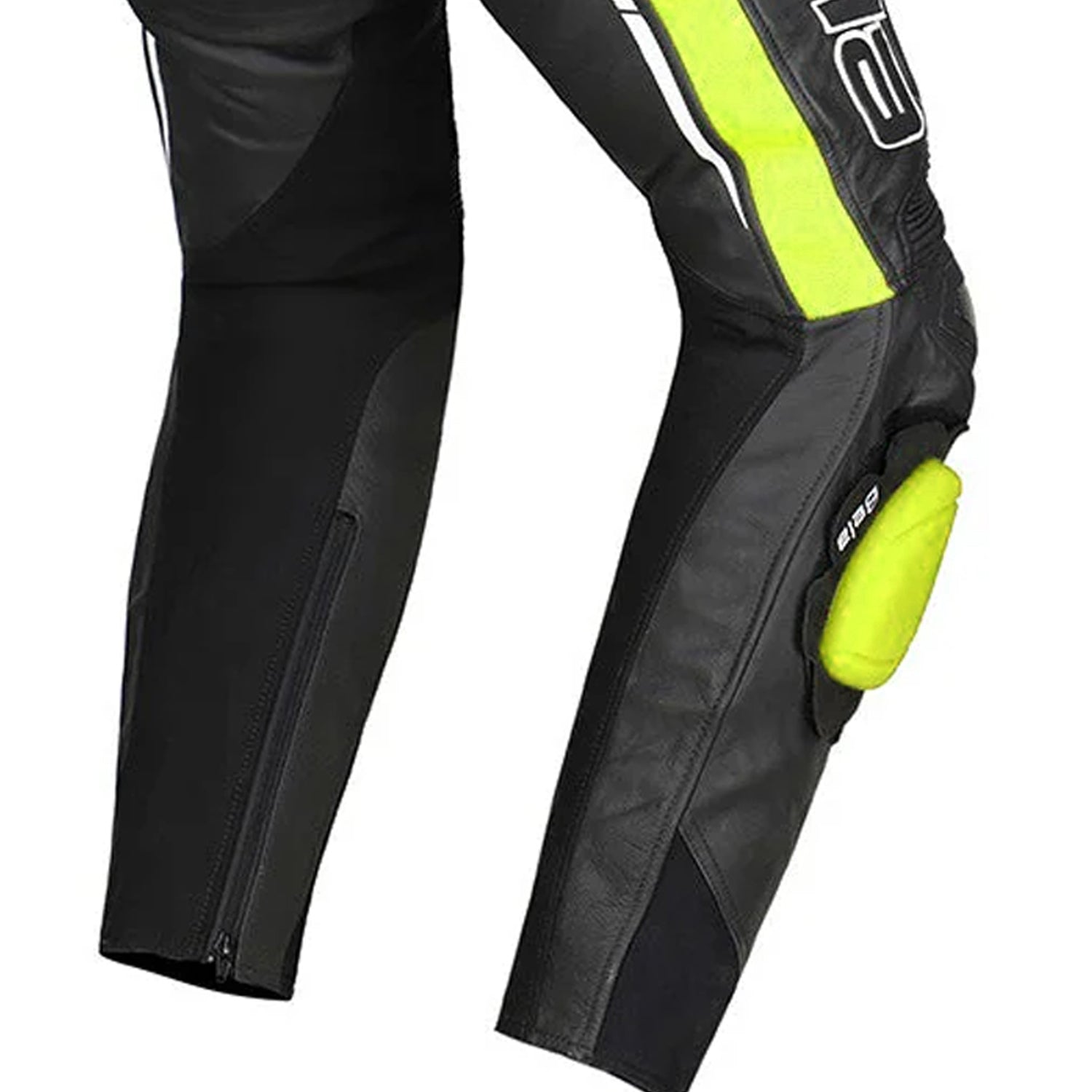 BELA ROCKET PELLE PANTALONI UOMO NERO GIALLO 