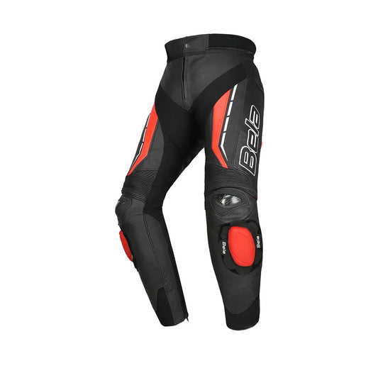 Pantalones Bela Rocket para hombre, color negro y rojo (mezcla de piel de canguro)  – Yamoto.it