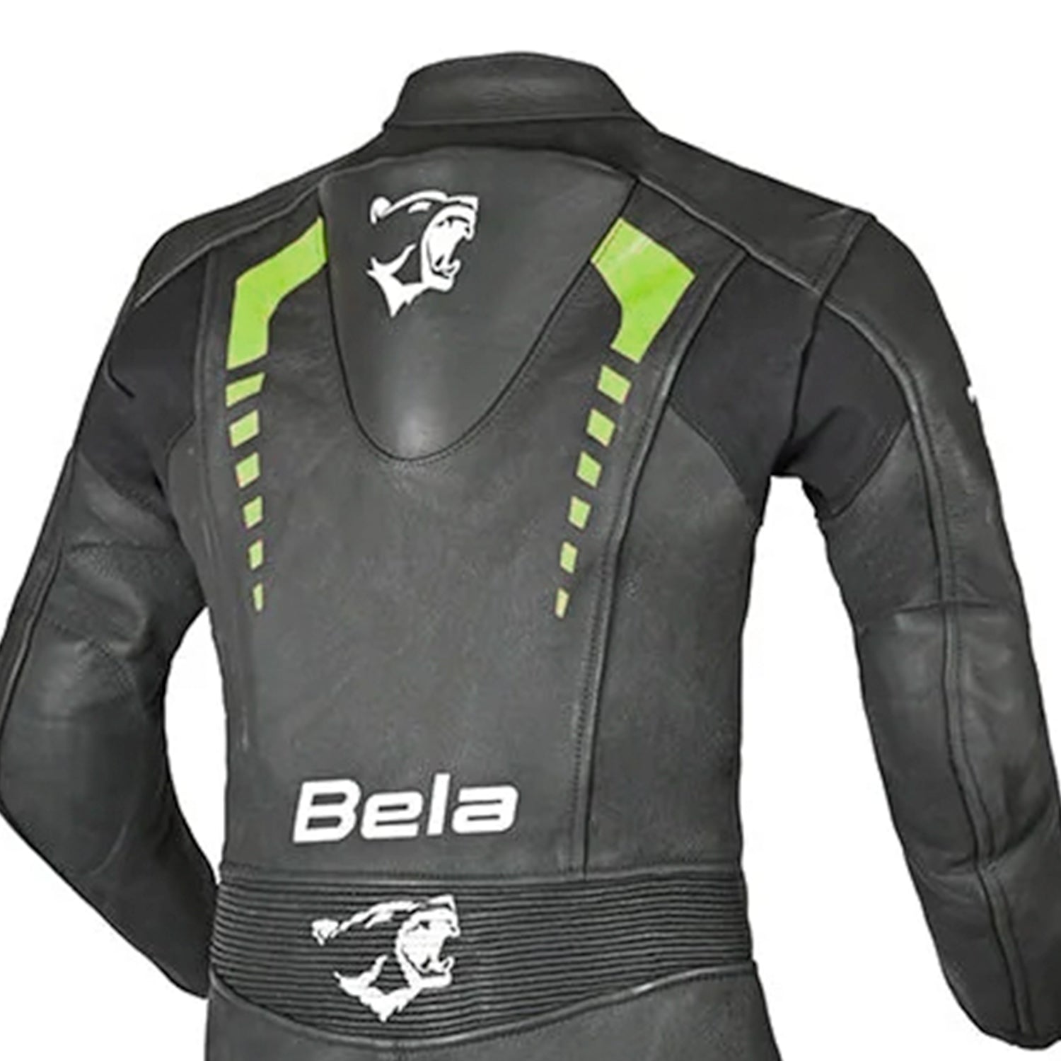 BELA ROLLOVER 1PC TUTA MOTO PELLE BAMBINI NERO GIALLO 