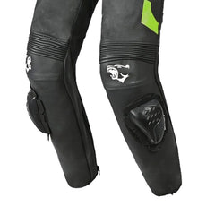 BELA ROLLOVER 1PC TUTA MOTO PELLE BAMBINI NERO GIALLO 