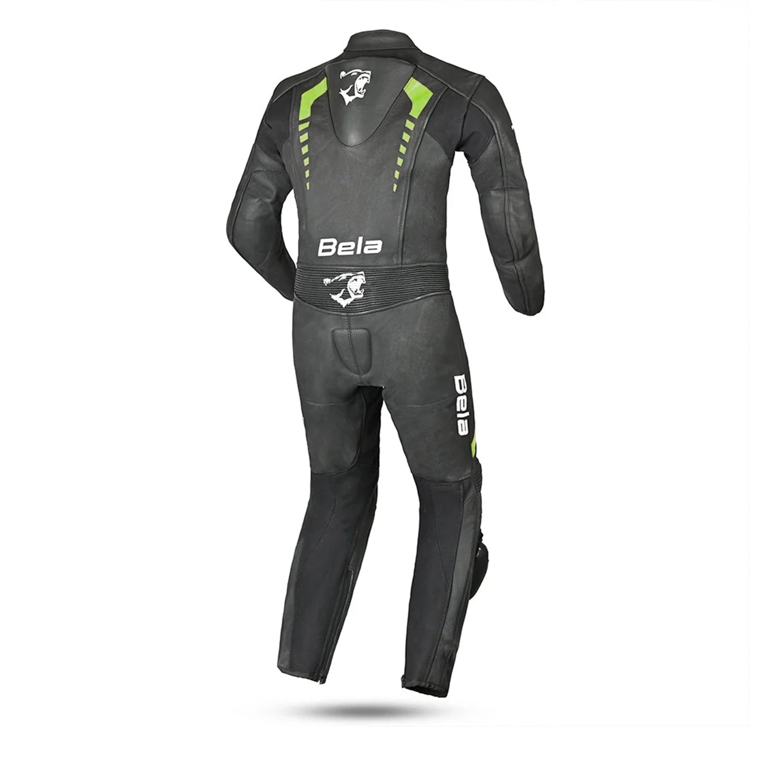 BELA ROLLOVER 1PC TUTA MOTO PELLE BAMBINI NERO GIALLO 