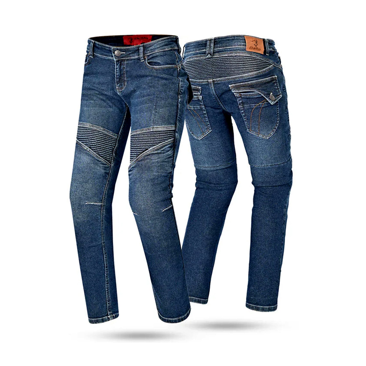 BELA ROSEKIN 32L JEANS DI MOTO DONNA CALZINI  BLU 