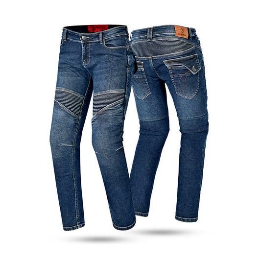 BELA ROSEKIN 32L JEANS DI MOTO DONNA CALZINI  BLU – Yamoto.it