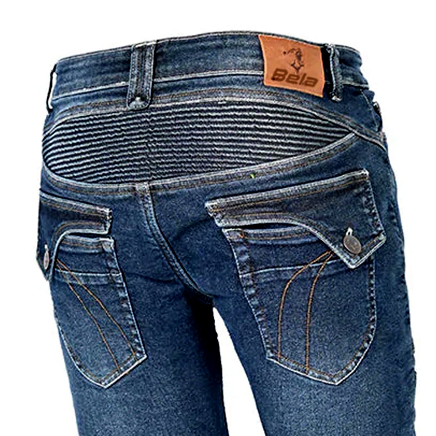 BELA ROSEKIN 32L JEANS DI MOTO DONNA CALZINI  BLU 