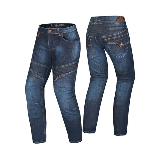 BELA ROSEKIN PANTALONI DONNA JEANS CALZE 32L BLU – Yamoto.it