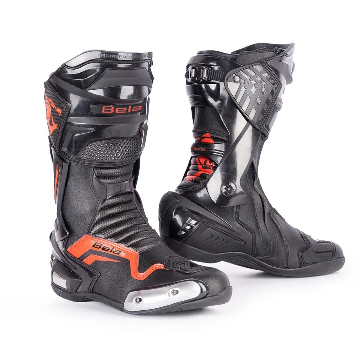 BELA SPEEDO 3.0 STIVALI MOTO NERO ROSSO 