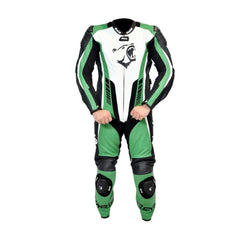 BELA SPEED STAR 1 PEZZO MOTO UOMO TUTE BIANCO NERO VERDE 