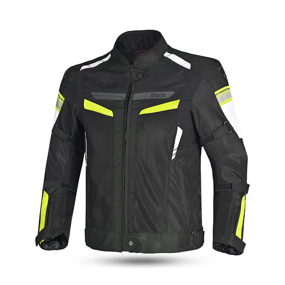 BELA SPRINTER GIACCA DUE STRATI GIACCA UOMO MOTO FLU NERO GIALLO 