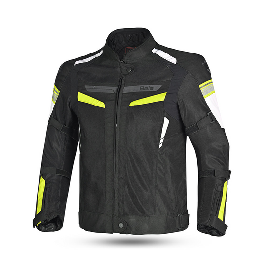 BELA SPRINTER GIACCA DUE STRATI GIACCA UOMO MOTO FLU NERO GIALLO – Yamoto.it