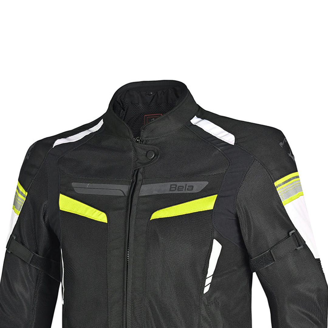 BELA SPRINTER GIACCA DUE STRATI GIACCA UOMO MOTO FLU NERO GIALLO 